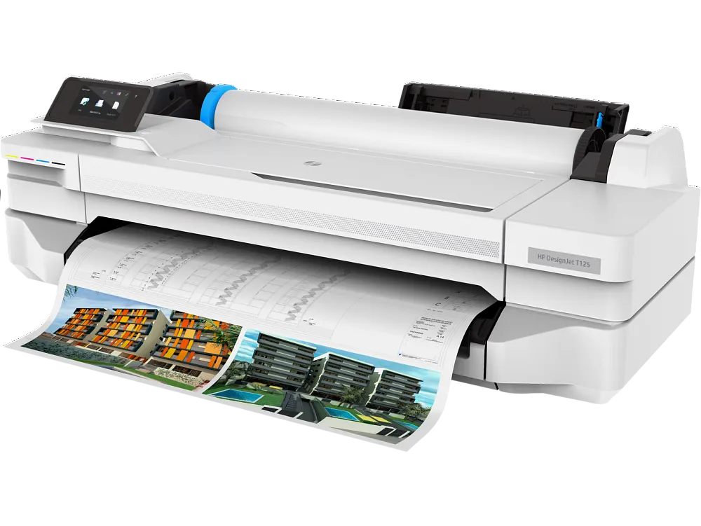Устранение замятия HP DesignJet T125