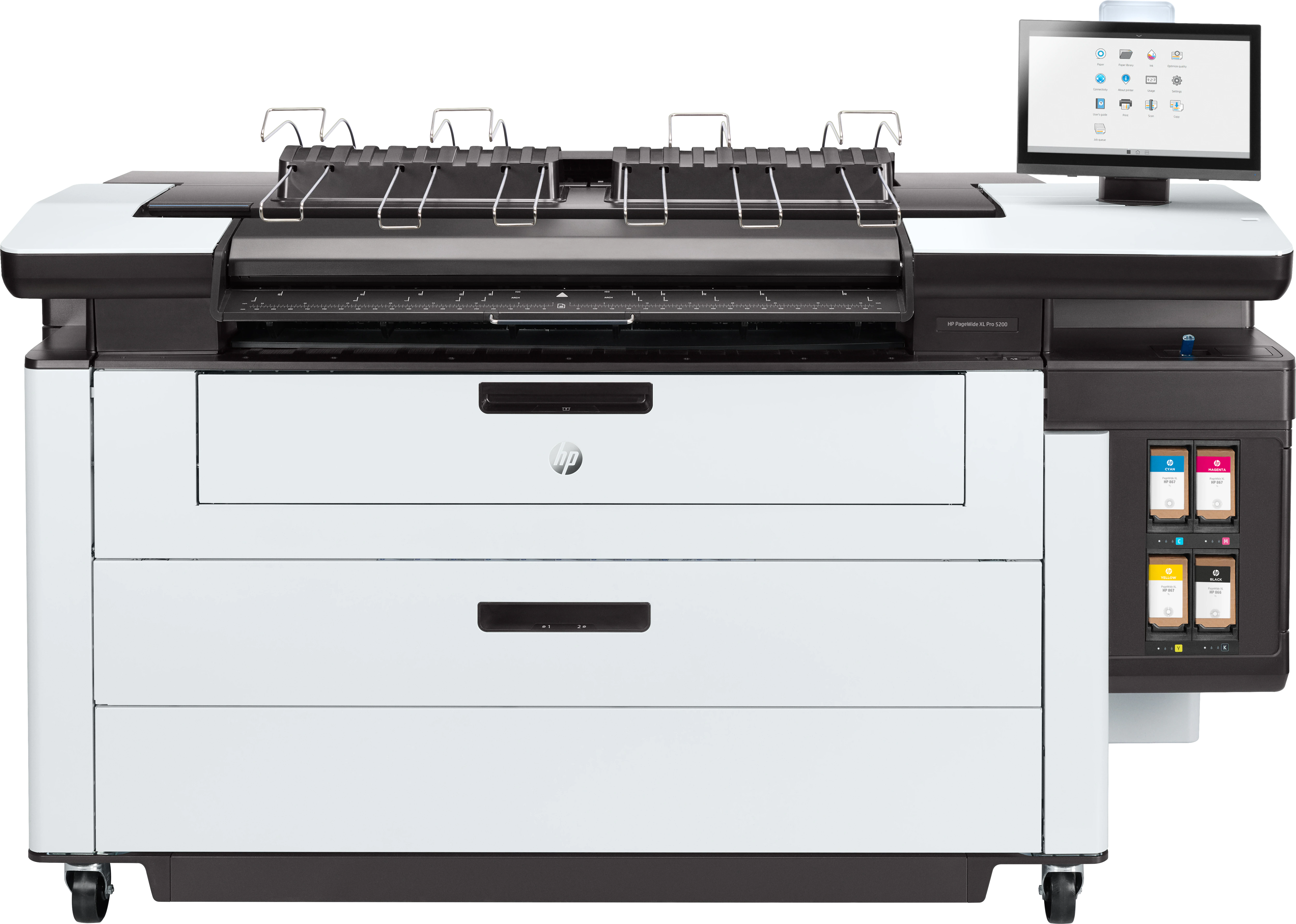 Устранение замятия HP PageWide XL 5200